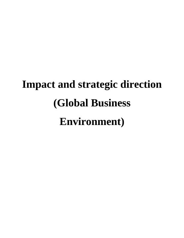 Strategy in the Global Business Environment_1