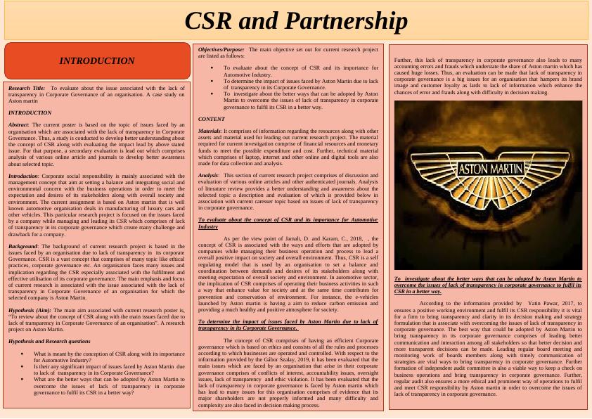CSR and Partnership_1
