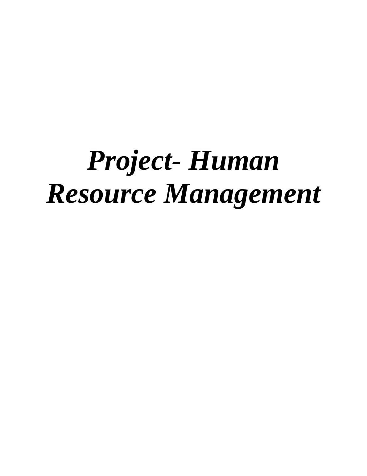Human Resource Management in McDonald's_1