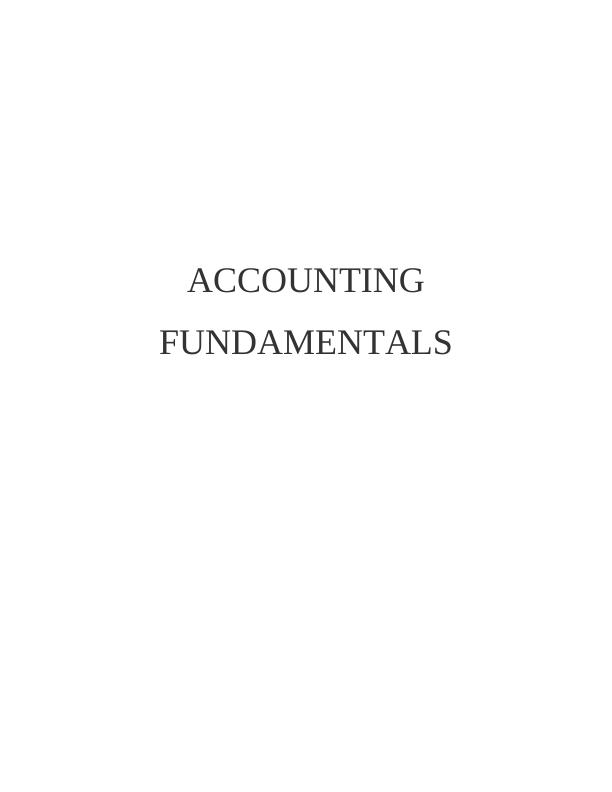 Accounting Fundamentals: Financial Statement Preparation and Financial Ratios_1