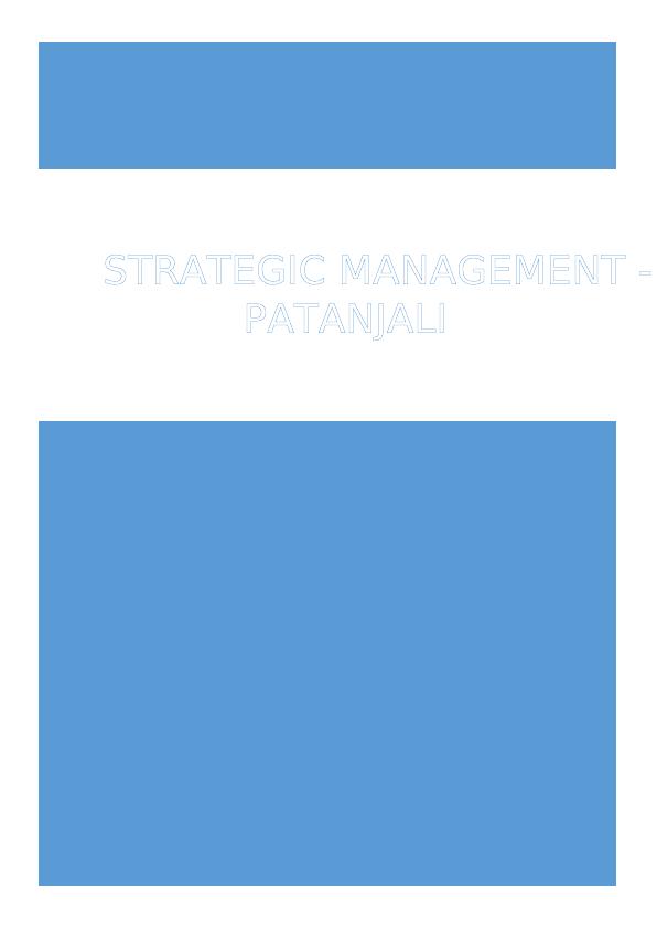 TASK - I Strategic Direction Growth Hacking Strategy Patanjali_1