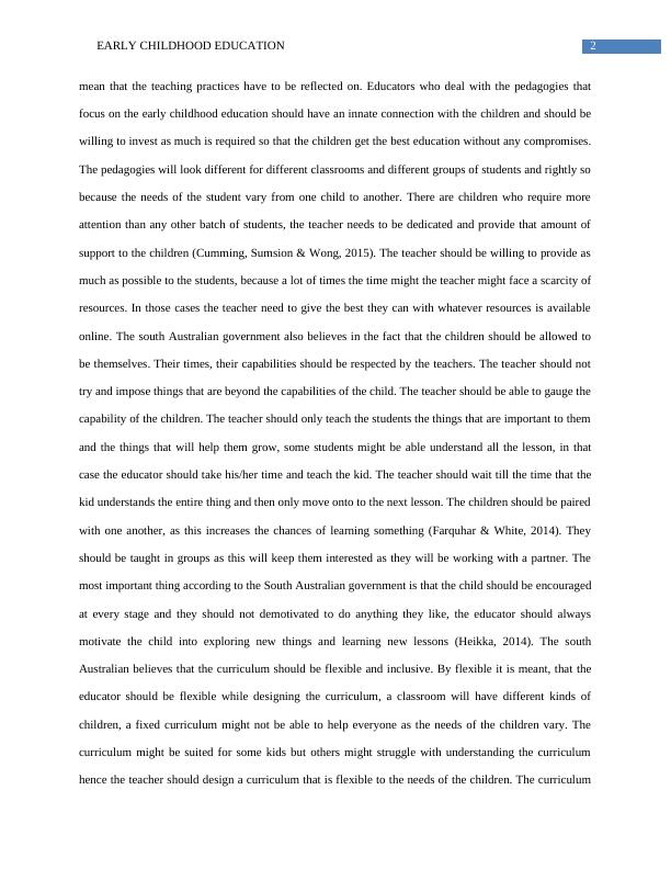 Early Childhood Education Essay 2022_3