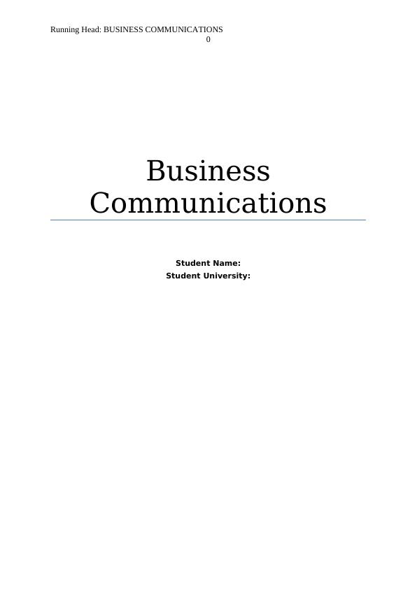 business communications case study