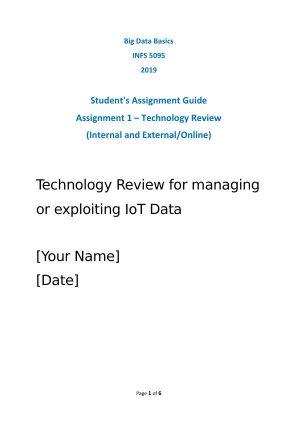 Technology Review for managing or exploiting IoT Data_1