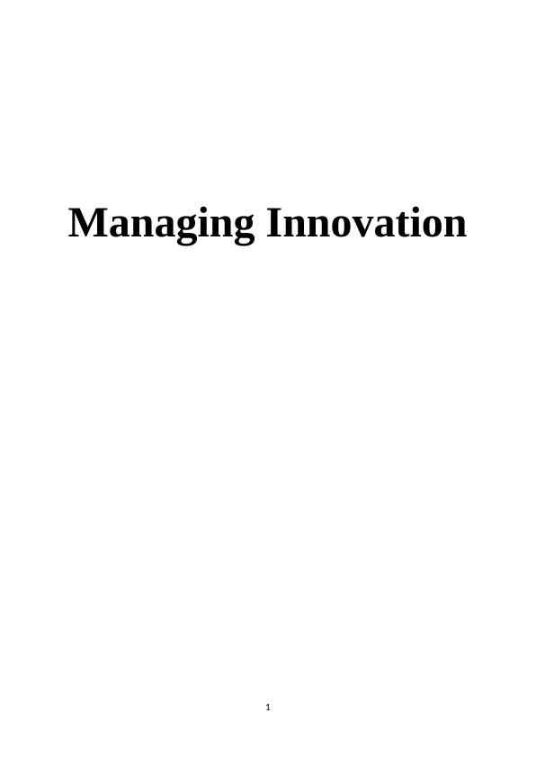 Managing Innovation: Rogers' Diffusion of Innovation Theory_1