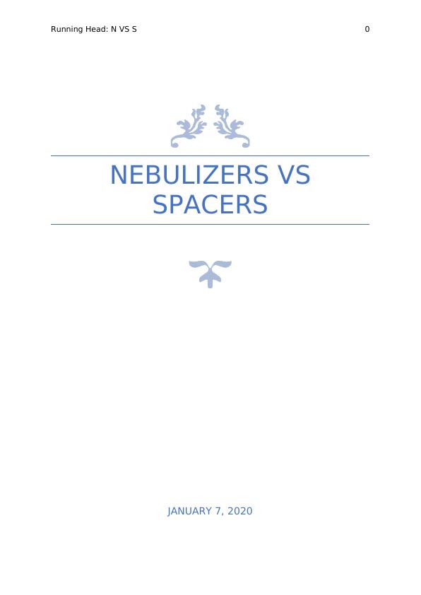 Nebulisers or spacers for the Administration_1