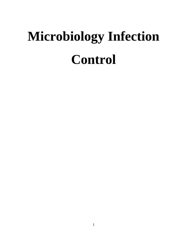 Microbiology Infection Control_1