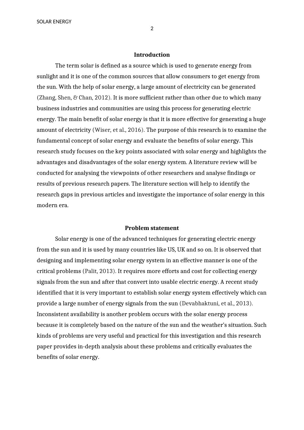 benefits of solar energy research paper