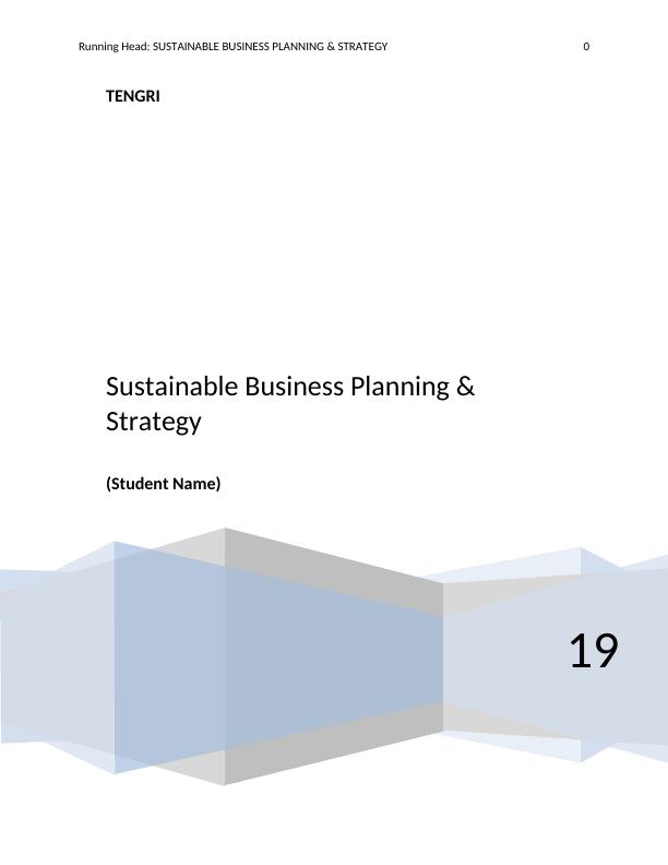 sustainable business planning