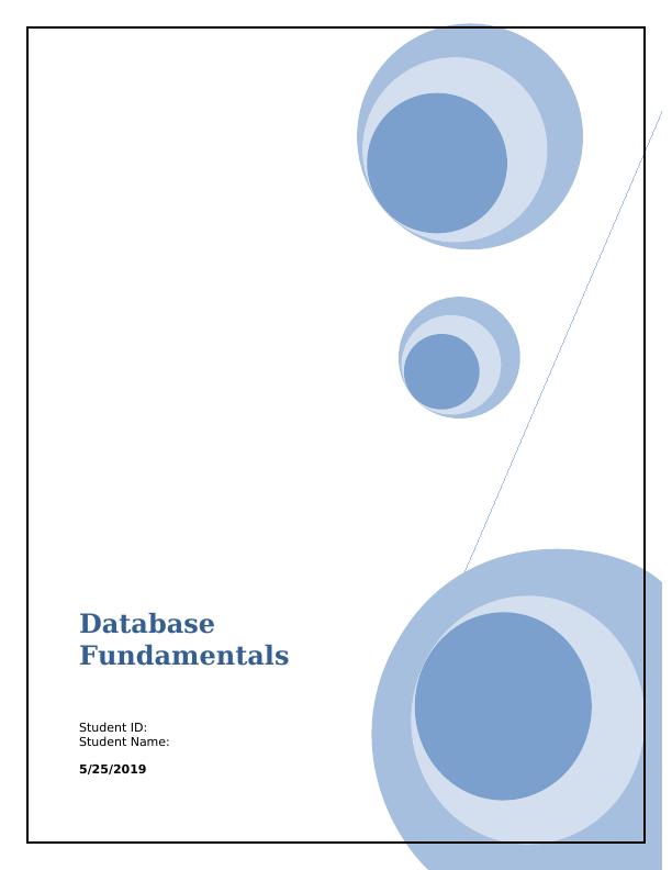 Database Fundamentals: IPS Database Design and Implementation_1