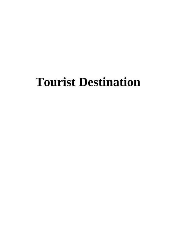 Analyse Main Tourist Destination and Generators of Worldwide_1