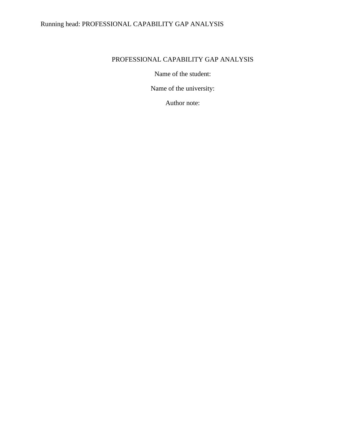 (PDF) Gap Analysis - Report_1
