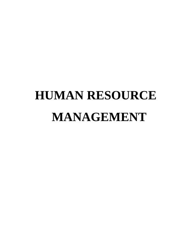Function and Purpose of HRM - Tesco_1
