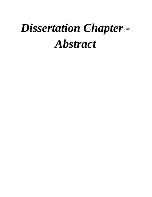 Dissertation - Advent In Information Technology (IT)_1
