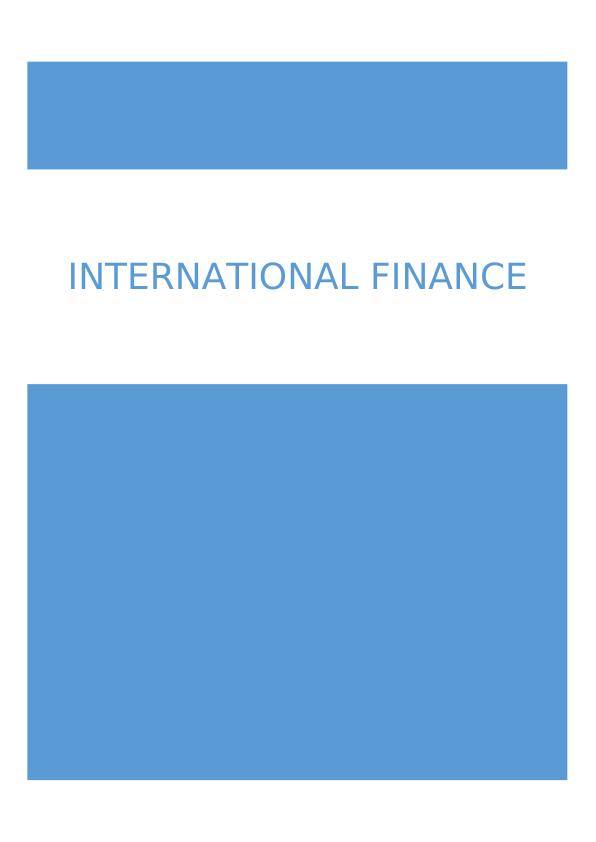 International finance Assignment (doc)_1