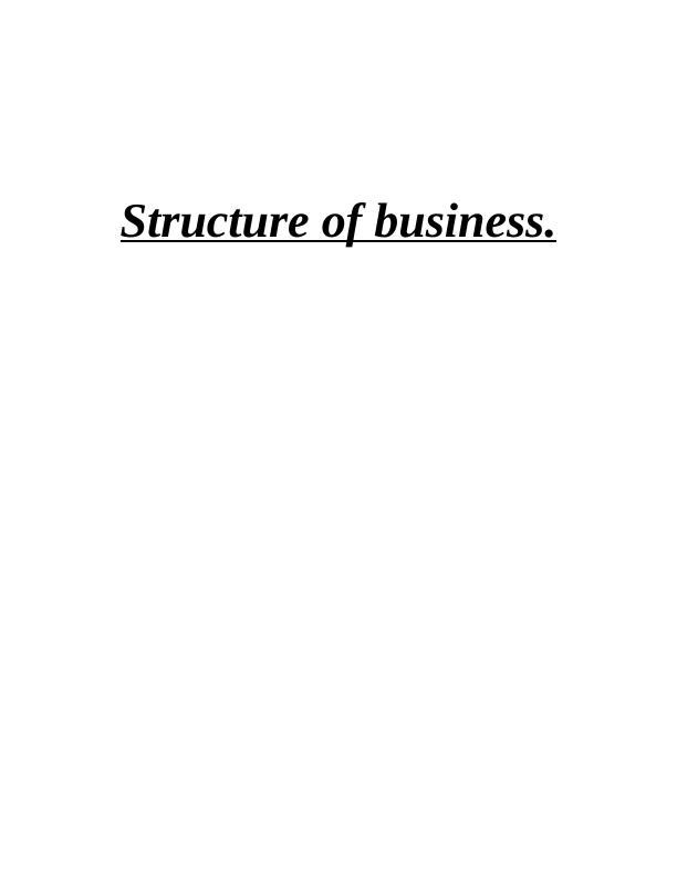 Structure of Business_1