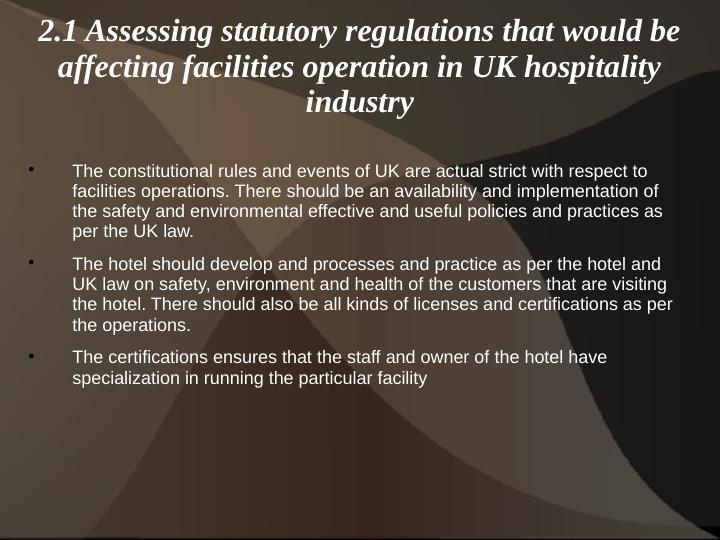 Assessing Statutory Regulations for Facilities Operation in UK Hospitality Industry_3