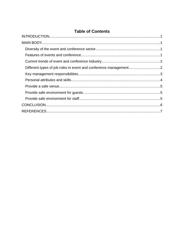 Managing Conference and Events - Assignment Sample_2