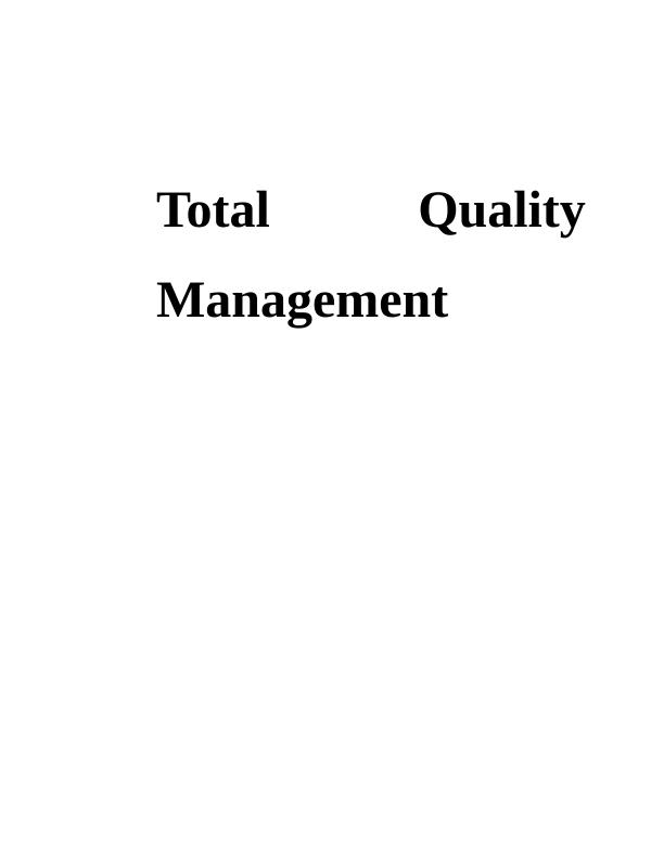 Total Quality Management (TQM) at McDonalds_1