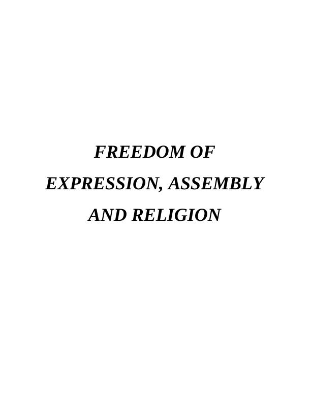 The Right to Freedom of Expression and Religion_1