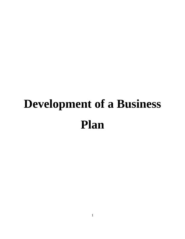 Development of a Business Plan in Adventure Package_1