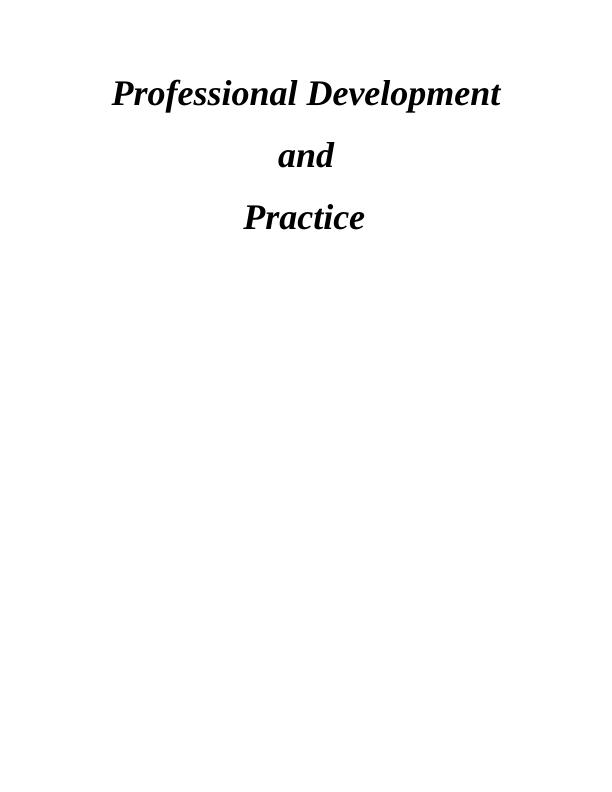 Professional Development and Practice_1