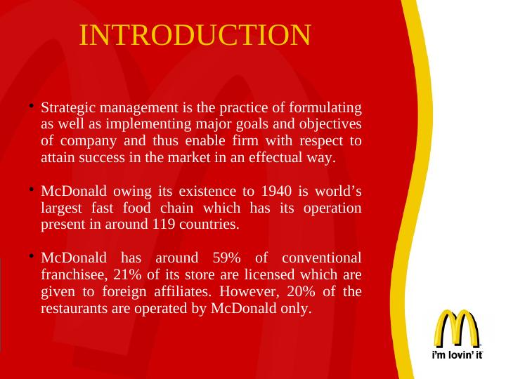 Strategic Management: McDonald's Current and Proposed Strategies_2