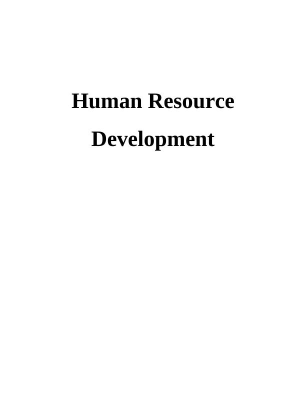 Human Resource Development Report - Sun Court Home Limited_1