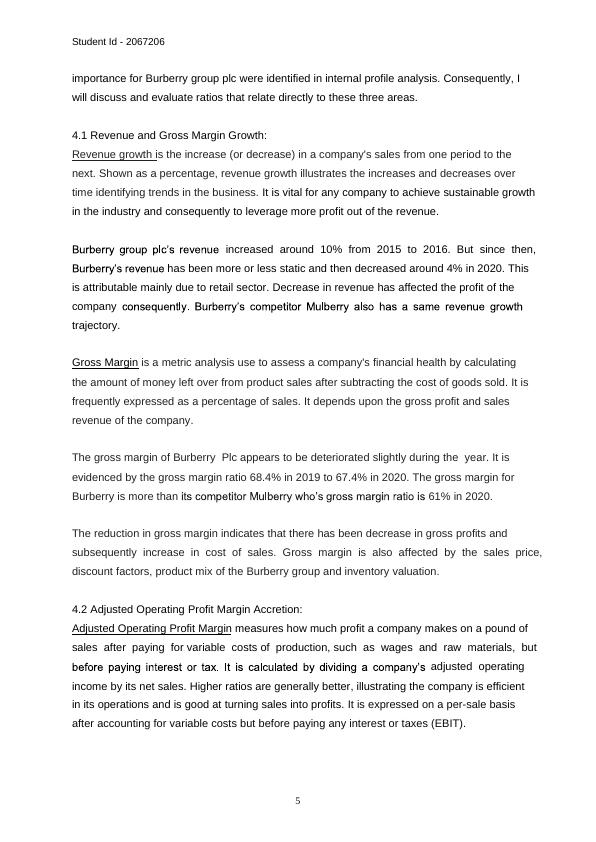 Financial Analysis Report Burberry PLC_4