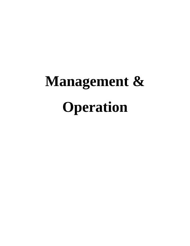 Management & Operation Assignment - Toyota company_1