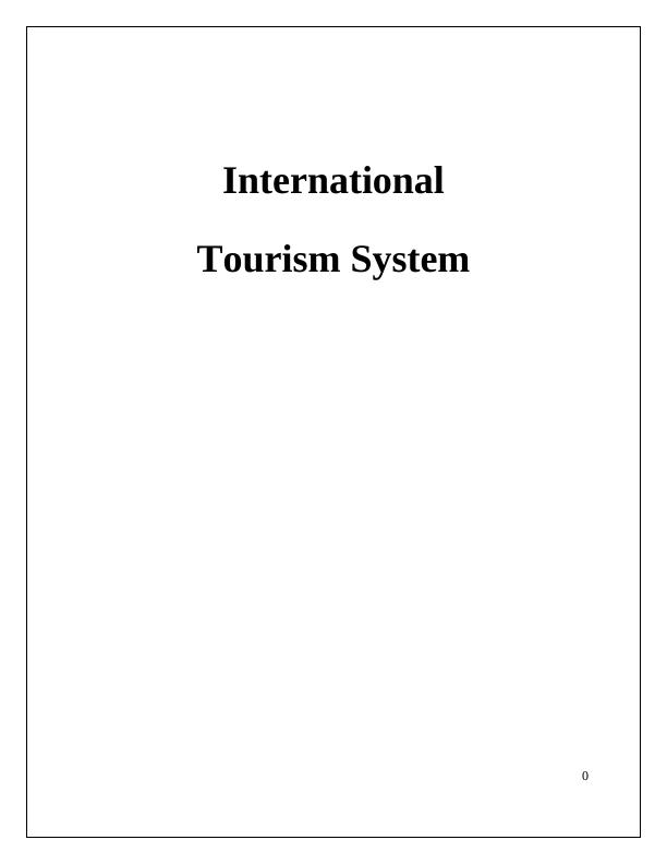 International Tourism System_1