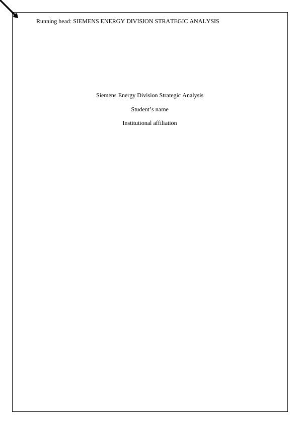 BA 30310 - Siemens Energy Division Strategic Analysis_1