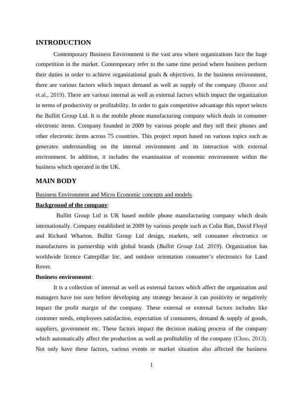 Contemporary Business Environment: Analysis of Bullitt Group Ltd_3