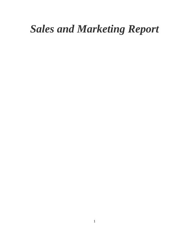 Sales and Marketing Report_1