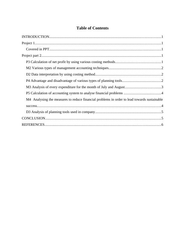(Doc) Application Of Management Accounting Principles And Theories_2