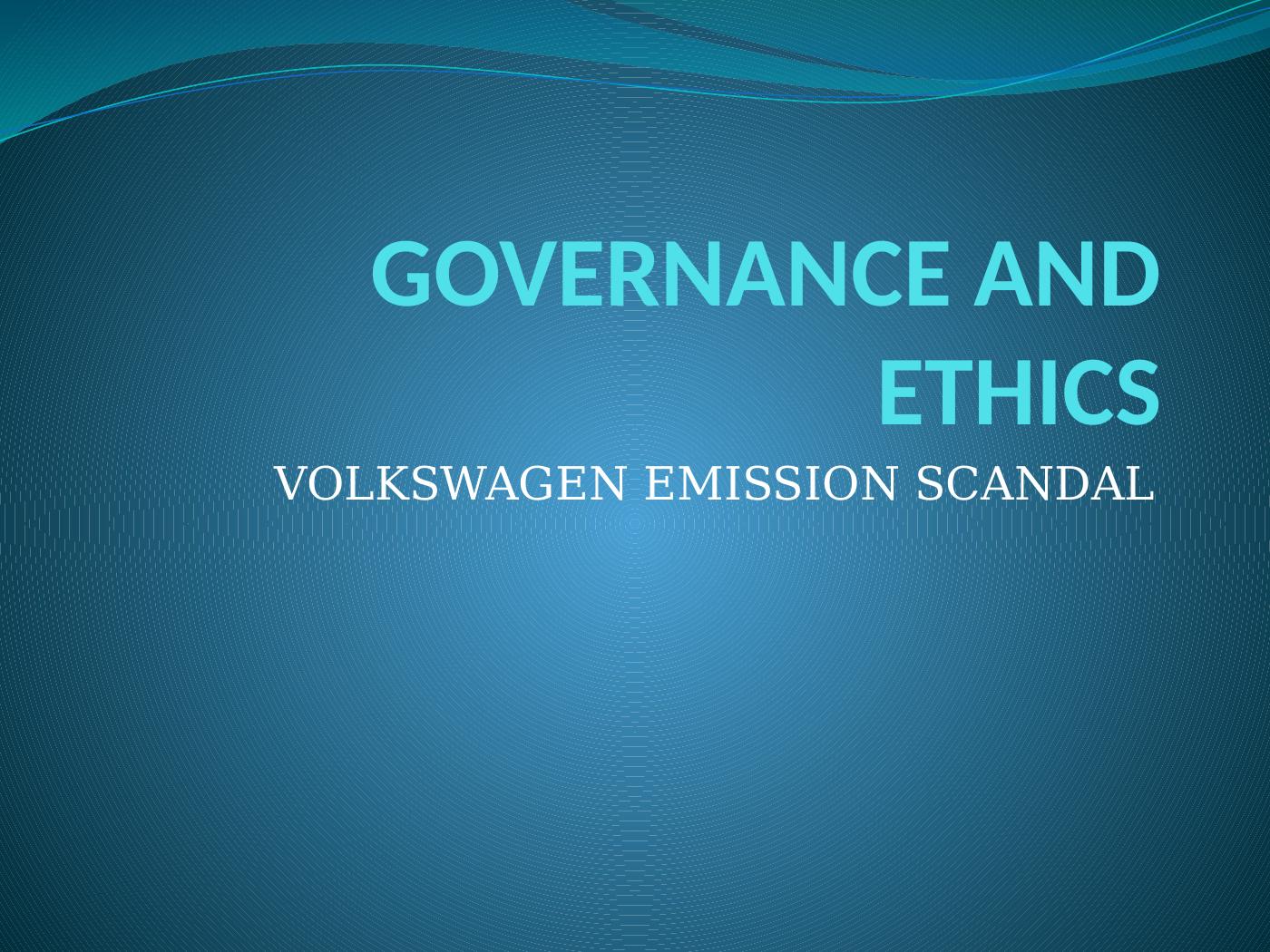 Goverance  And Ethics Volkswagen_1