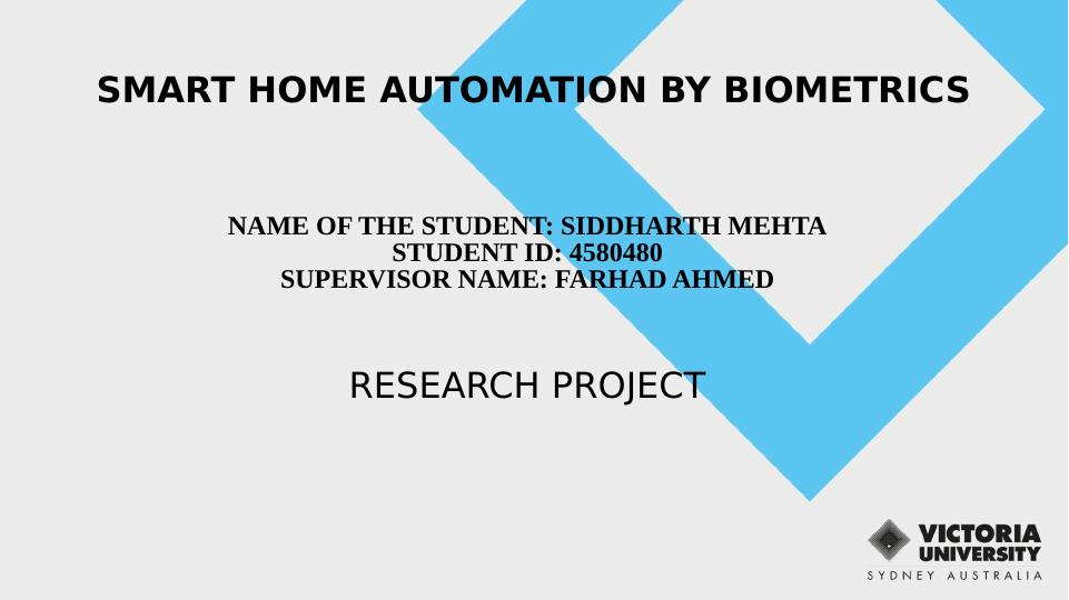 Smart Home Automation  by Biometrics Assessment 2022_1