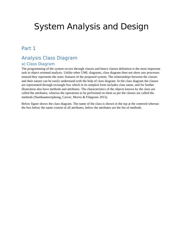 The System         Analysis and Design_1
