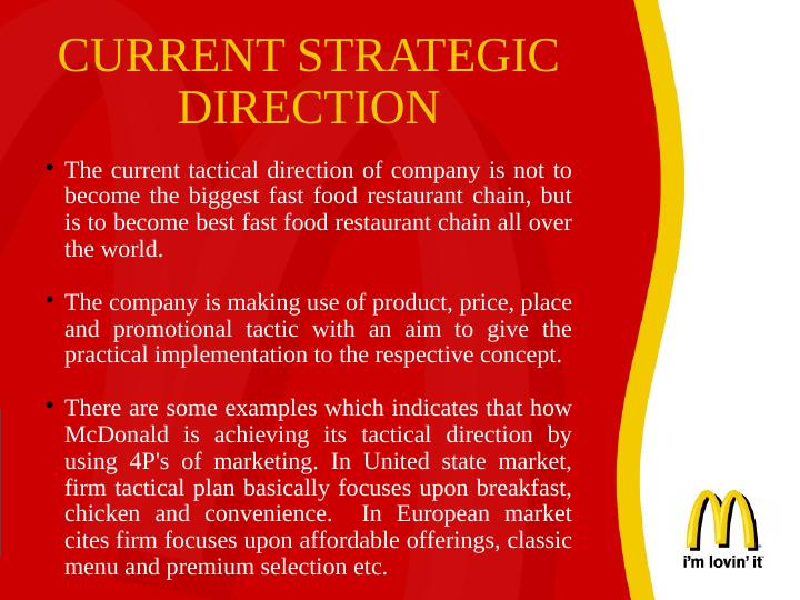 Strategic Management: McDonald's Current and Proposed Strategies_4