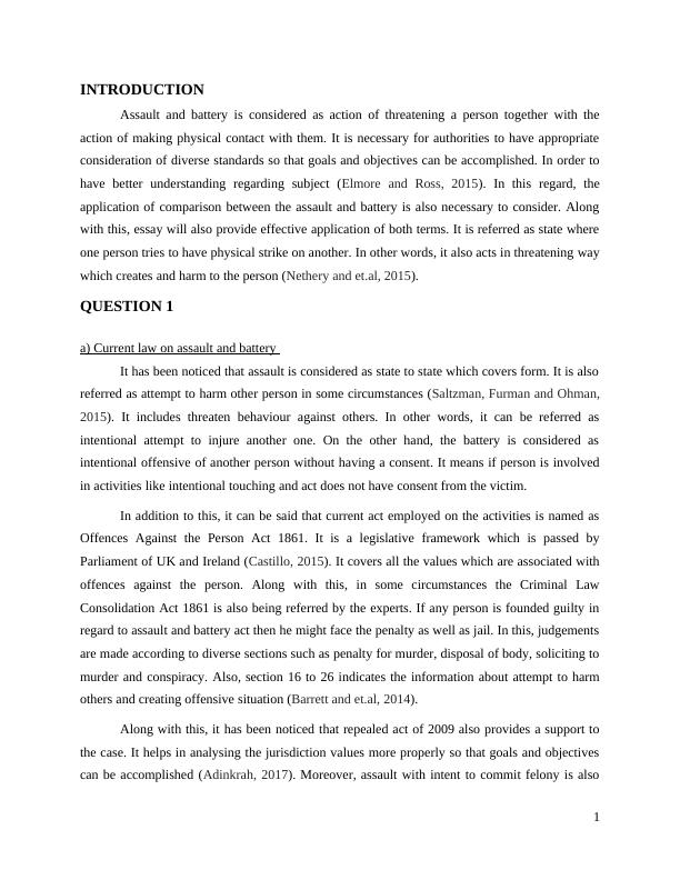 Criminal Law Assignment: Questions & Answers_3