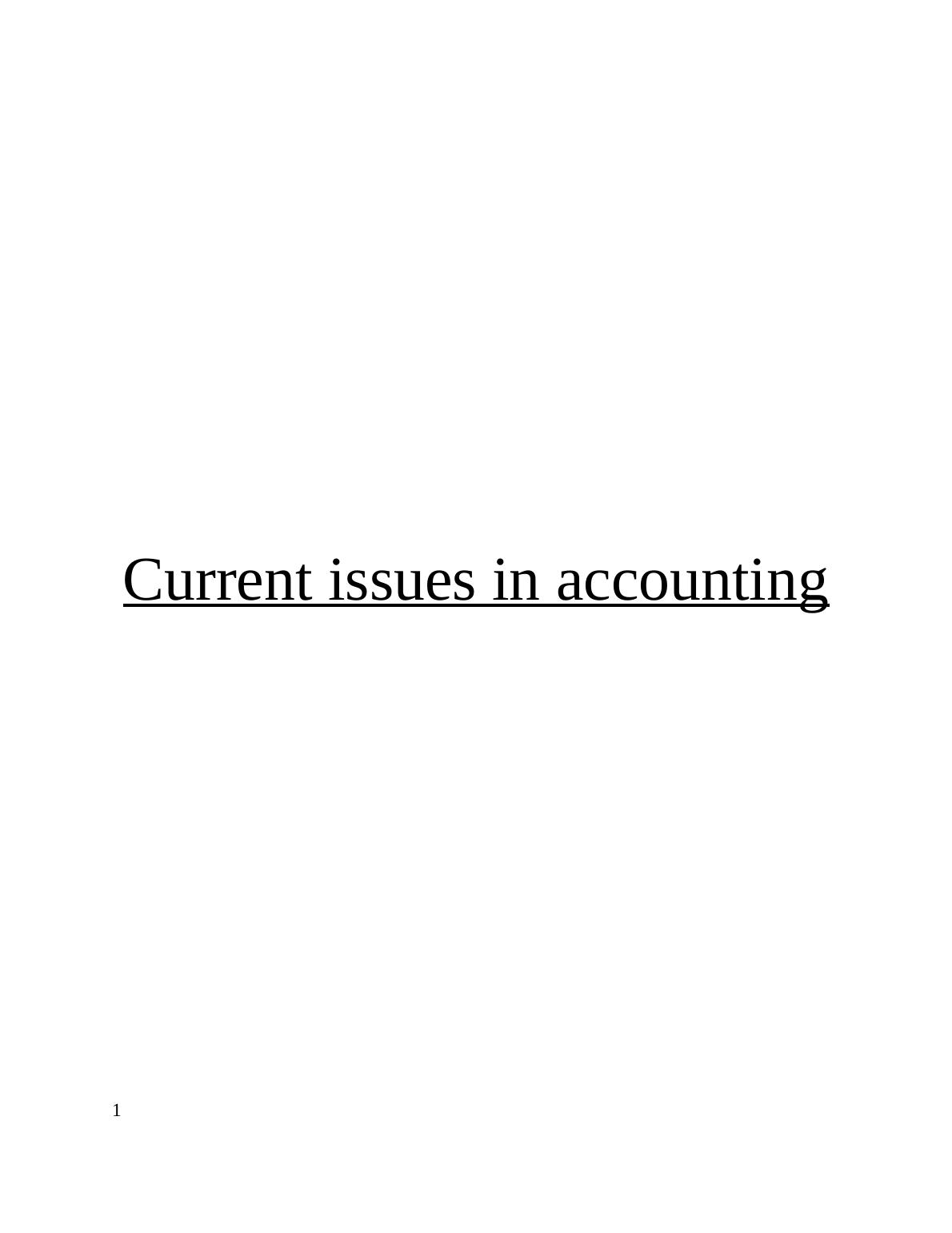 essay-on-current-issues-in-accounting