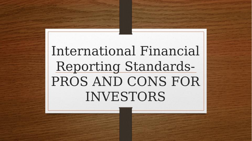 International Financial Reporting Standards Assignment PDF_1