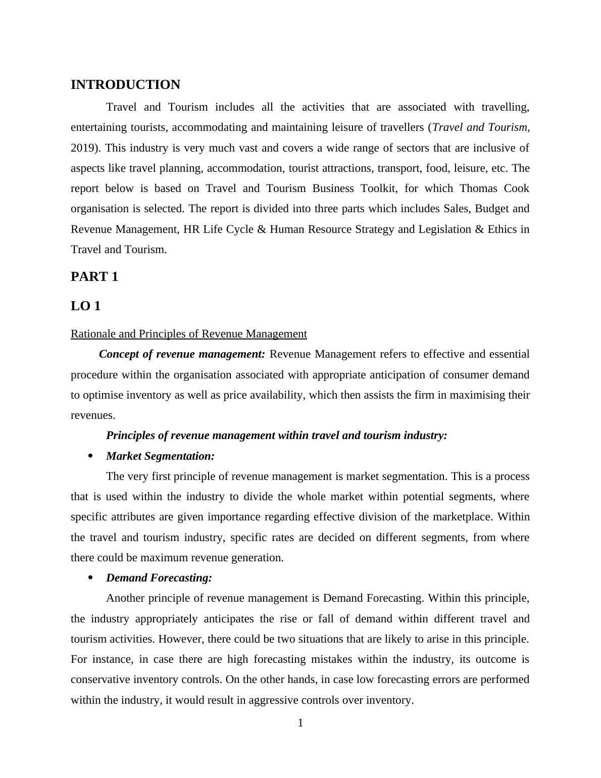 Travel And Tourism Business Toolkit Assignment (Doc)_3