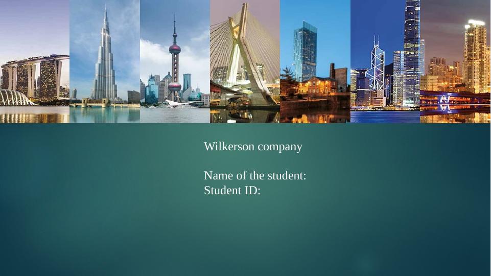 Wilkerson Company Analysis Report_1