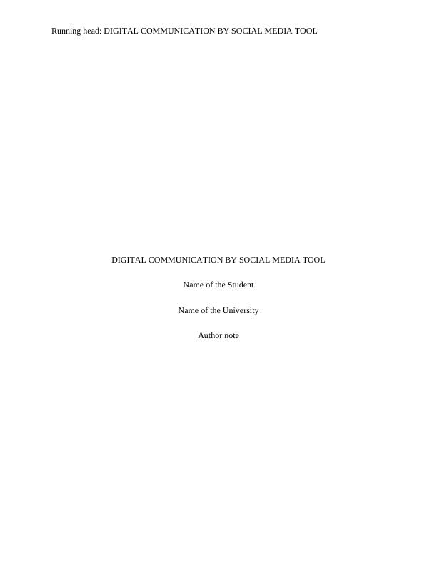 Digital communication by social media tool PDF_1