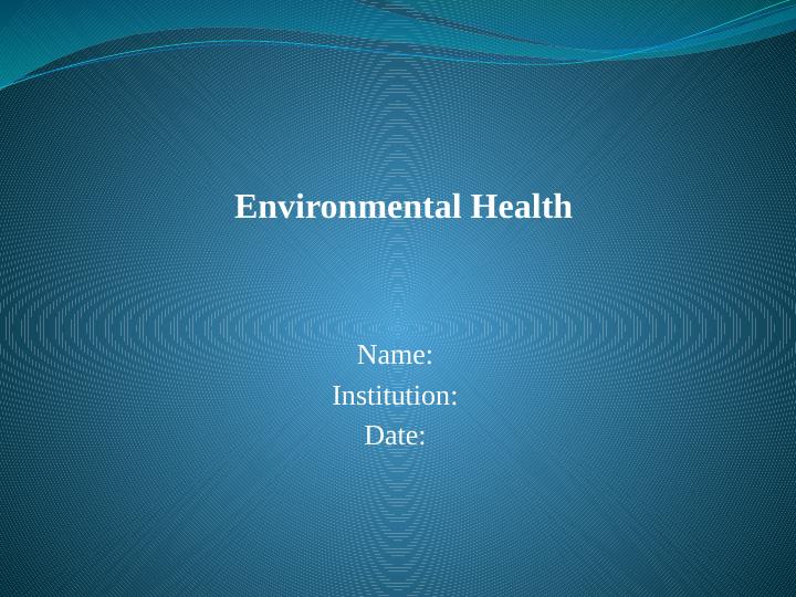 Assignment on Environmental Health_1