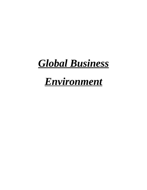 Influences of Globalisation on Globalisational Governance and Leadership_1