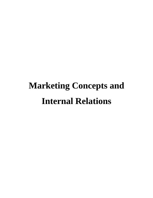 Marketing Concepts - Assignment_1