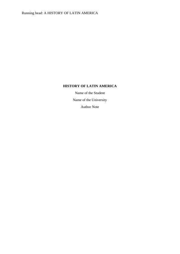 History of Latin America and Its Overview_1