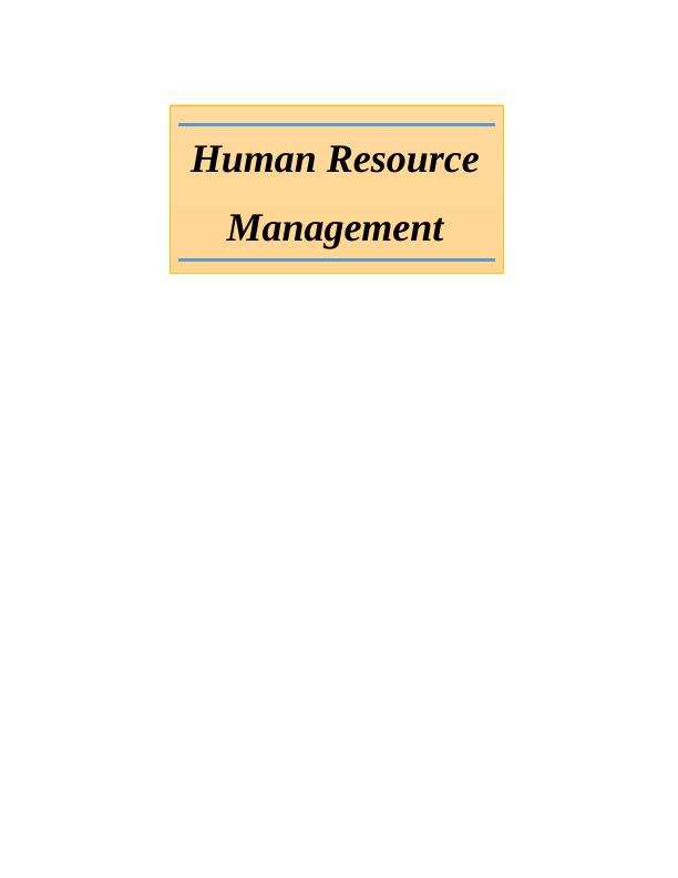 Human Resource Management of Posh Nosh Ltd : Report_1